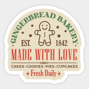 Gingerbread Baking Sticker